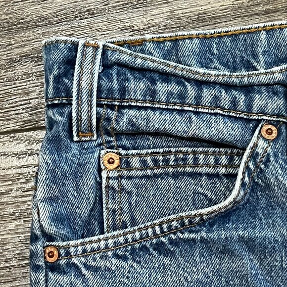 Vintage 90s Levis 517 Jeans USA Made Bootcut Distressed Light Wash Mens W34 L32 - Picture 2 of 12